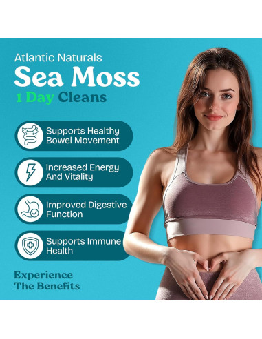 Limpieza Detox 1 Día Atlantic Naturals - Jugo Musgo Marino 236.6 ml