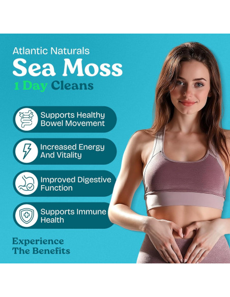 Limpieza Detox 1 Día Atlantic Naturals - Jugo Musgo Marino 236.6 ml