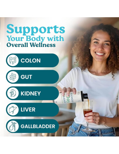 Limpieza Detox 1 Día Atlantic Naturals - Jugo Musgo Marino 236.6 ml