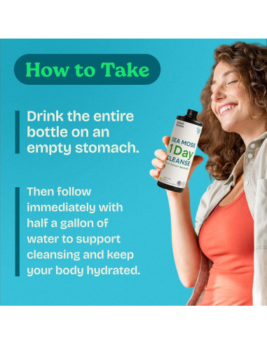 Limpieza Detox 1 Día Atlantic Naturals - Jugo Musgo Marino 236.6 ml