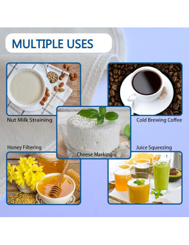 Paquete de 3 bolsas de leche de nuez Huppar 40.64x40.64cm algodón