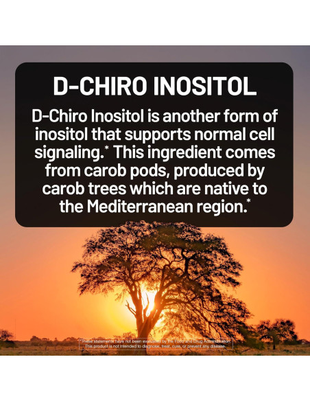 Suplemento de Myo-Inositol y D-Chiro Inositol NatureWise 2000mg