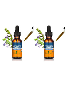 Extracto Líquido de Skullcap Orgánico Herb Pharm 59ml (Paquete de 2)