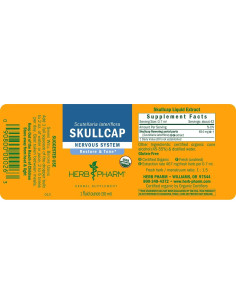 Extracto Líquido de Skullcap Orgánico Herb Pharm 59ml (Paquete de 2) 2
