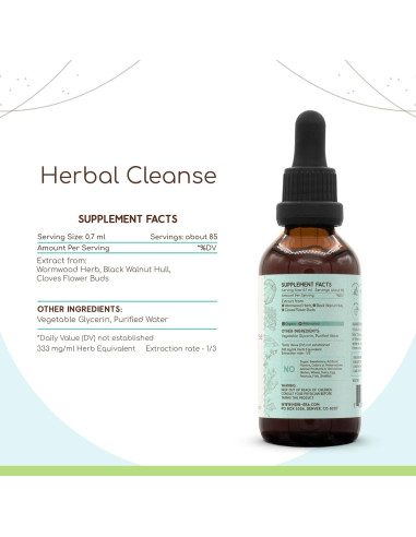 Tintura Detox Herbal Sin Alcohol HerbEra 59 ml - Extracto Natural