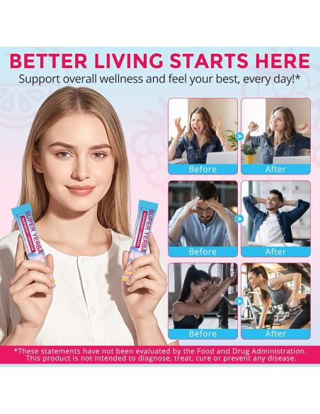 Super Yerba Mate Instantáneo QwsYaay 30 Porciones Sabor Frambuesa-Limón