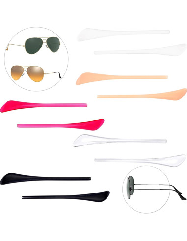 Consejos de Templo Ray-Ban RB3025/RB3026 Reemplazo Negro/Blanco