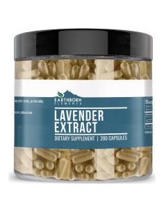 Extracto de Lavanda Earthborn Elements 200 Cápsulas Puras