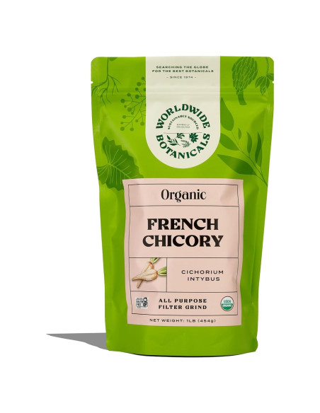 Raíz de Achicoria Francesa Orgánica Worldwide Botanicals 0.45 kg