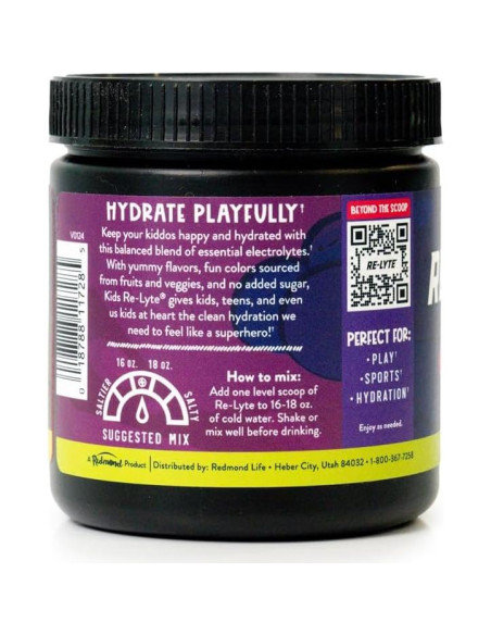 REDMOND Re-Lyte Niños Electrolitos en Polvo Uva 216 g