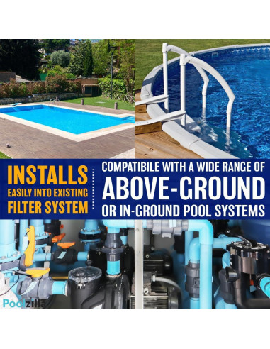 Clorador Automático Poolzilla 1.9 kg para Piscina Enterrada