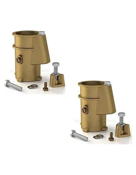 Escalera de piscina Perma-Cast bronce 4" anclaje PS-4019-BC