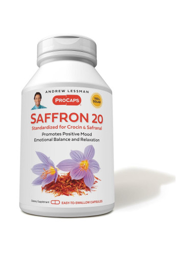 ANDREW LESSMAN Azafrán 20mg - 120 Cápsulas Estandarizadas
