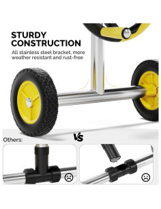 Carrete de Cubierta de Piscina VINGLI 6.4m Aluminio Resistente 2