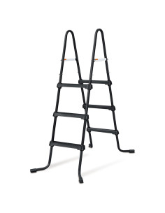 Escalera de piscina Funsicle de 3 peldaños, acero negro
