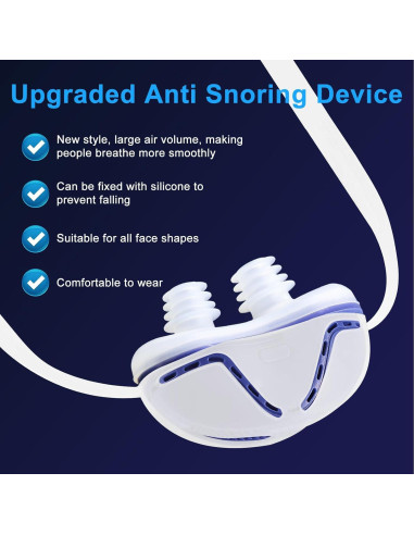 Dispositivo Antisnoring LUNIA Azul - Solución para Ronquidos