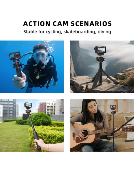 Trípode BRDRC CSG360 para DJI Osmo Action 5 Pro, 53 cm