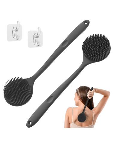 Exfoliador de Espalda de Silicona Manmihealth 2 Pcs 38 cm