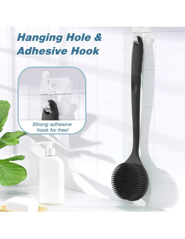 Exfoliador de Espalda de Silicona Manmihealth 2 Pcs 38 cm