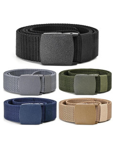 Cinturones Tácticos de Nylon UNGGJKB - Paquete de 5, Ajustables
