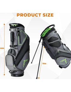 Bolsa de Golf UNIHIMAL con Soporte y 14 Divisores - Gris 2