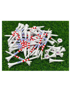 Paquete de 50 Tees de Golf Plástico NorthPointe 3.25" y 1.5"