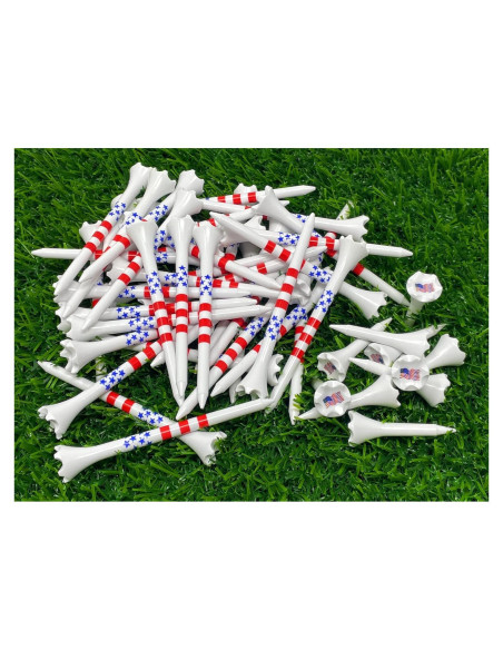 Paquete de 50 Tees de Golf Plástico NorthPointe 3.25" y 1.5"