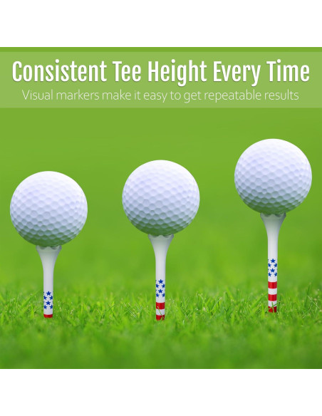 Paquete de 50 Tees de Golf Plástico NorthPointe 3.25" y 1.5"