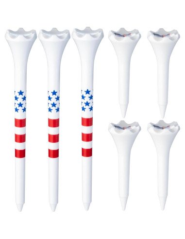 Paquete de 50 Tees de Golf Plástico NorthPointe 3.25" y 1.5"