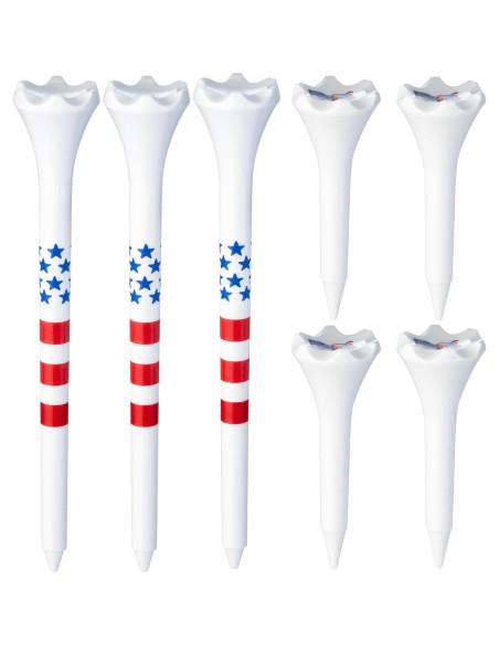 Paquete de 50 Tees de Golf Plástico NorthPointe 3.25" y 1.5"