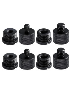 Juego de Adaptadores de Rosca de Micrófono Lyforx 8 Piezas