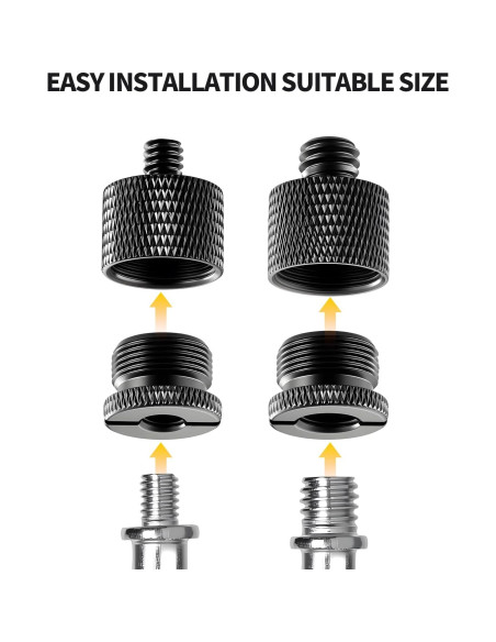 Juego de Adaptadores de Rosca de Micrófono Lyforx 8 Piezas