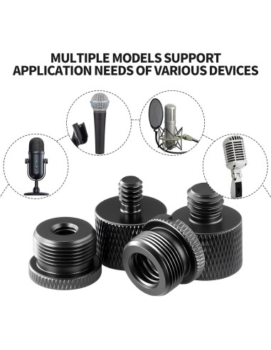Juego de Adaptadores de Rosca de Micrófono Lyforx 8 Piezas