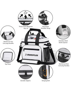 Enfriador de Golf MORXPLOR 10L con Tapa Magnética y Correa 2