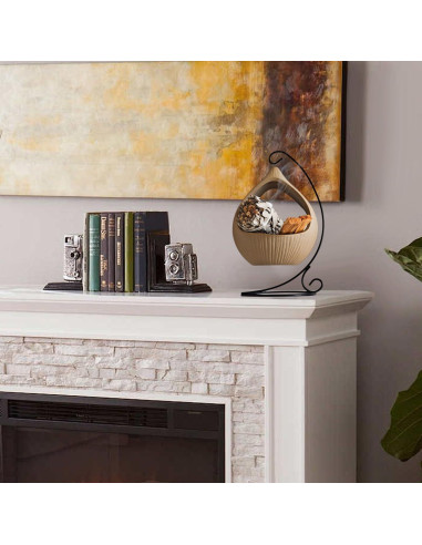 Soporte Colgante de Incienso Belsea - Cerámica y Hierro Redondo