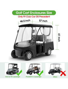 Cubierta para Carro de Golf Solim 2 Pasajeros 600D Oxford 2