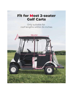 Cubierta de Carro de Golf KEMIMOTO 2 Pasajeros Impermeable 137 cm 2