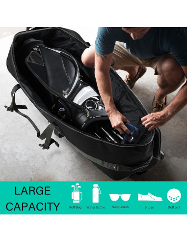 Bolsa de Viaje para Golf GoHimal con Soporte Ajustable 124x35cm