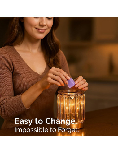 Calentador de Cera Eléctrico Leyoue Dorado 20.1x13.2cm