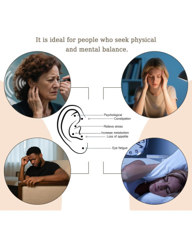 Kit de Acupuntura para Oído Genérico 140 Piezas con Herramientas