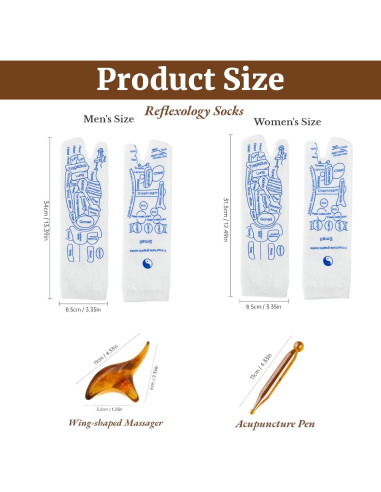 Juego de Calcetines de Reflexología Viohead con Herramientas