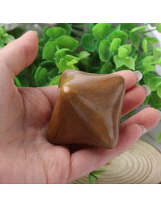 4 Piezas Bola de Acupresión Hexagonal Madera de Rosa 5.5 cm 2