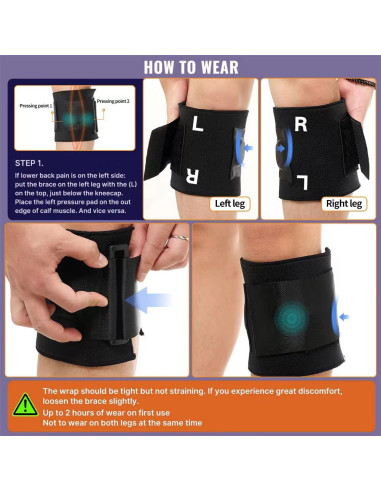 Faja Alivio Dolor Ciático Active Plus Unisex - Negra