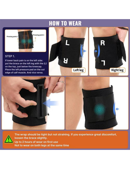 Faja Alivio Dolor Ciático Active Plus Unisex - Negra