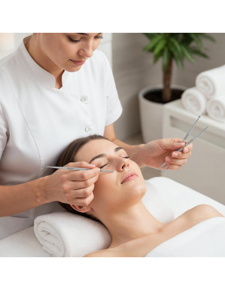 Set 3 Bolígrafos de Acupuntura YBEATY Doble Cabeza Acero Inoxidable