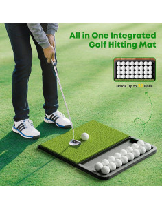 Alfombra de Golf Ponsonbay D216 con Bandeja y Base Antideslizante 2