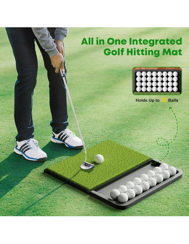 Alfombra de Golf Ponsonbay D216 con Bandeja y Base Antideslizante