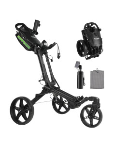 Carrito de Golf Tivor 3 Ruedas Plegable con Freno de Mano