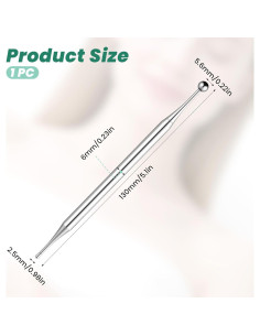 Bolígrafo de Acupuntura Alrhso Doble Cabezal Acero Inoxidable 2