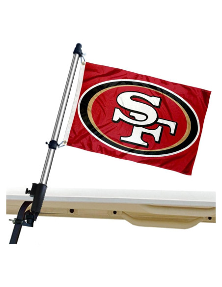 Soporte de Bandera para Carrito de Golf WinCraft con Bandera 30x45cm